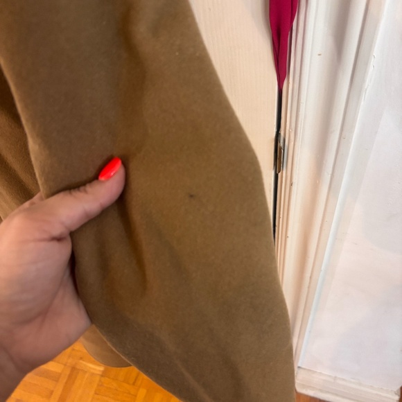 Tan Wilfred Pea coat - roundish lapel Italian wool - Picture 11 of 11